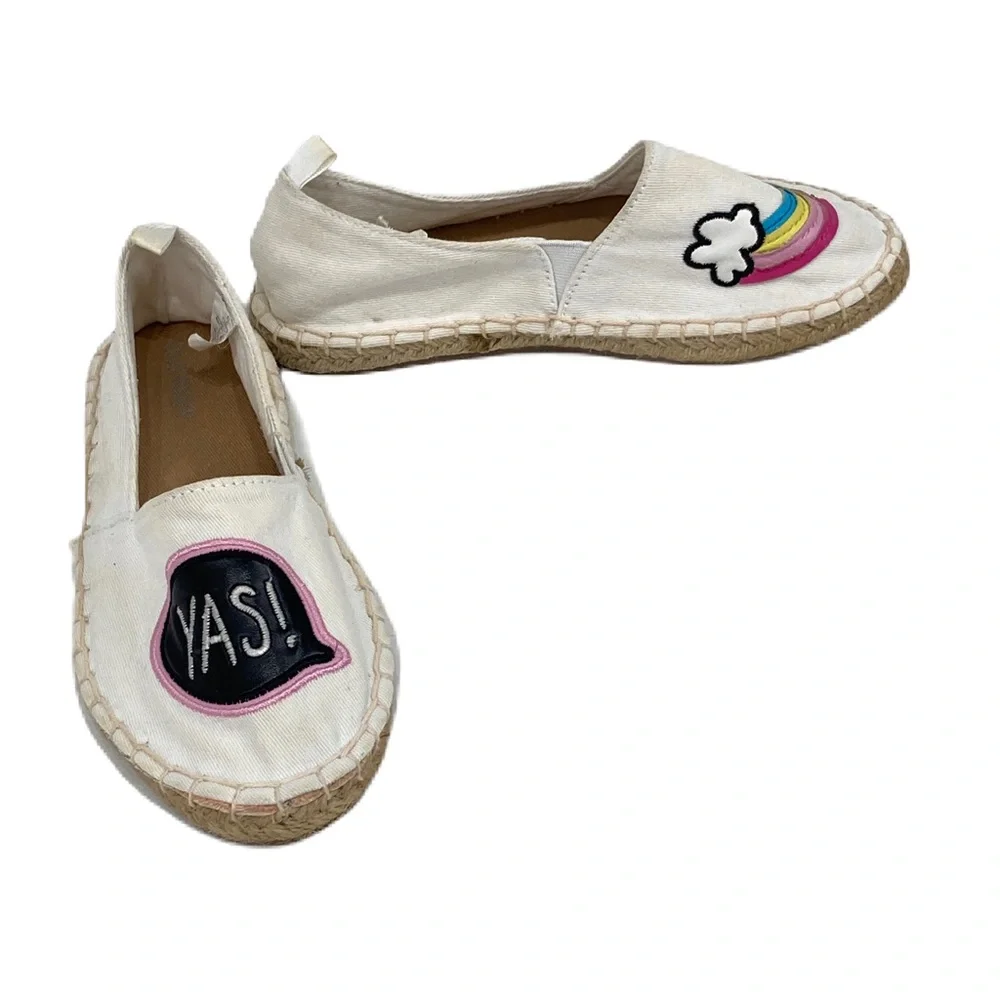 OLD NAVY Girls Patchwork Espadrilles 13